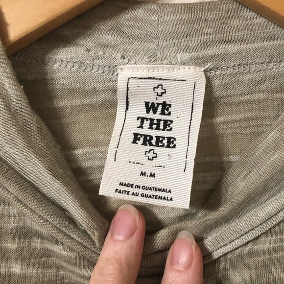 We The Free Sheer Green High Neck Line Sleeveless Tank - Size Medium - Picture 2 of 5